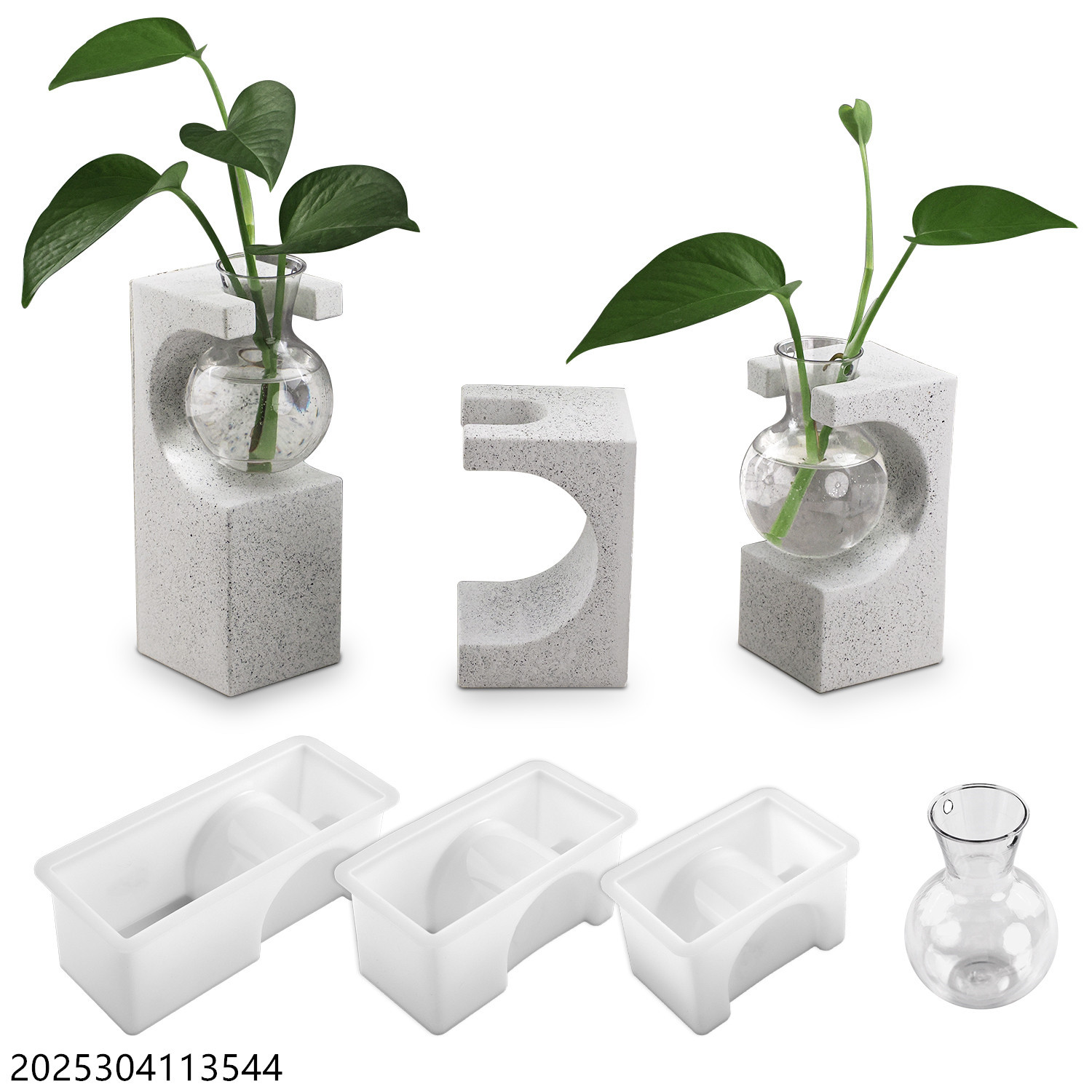 Resin Art Youtube - DIY แม่พิมพ์ซิลิโคนสําหรับ Cube แจกัน-อีพ็อกซี่เรซิ่น,พลาสเตอร์,ซีเมนต์-Hydroponic หลอดทดสอบ Planter