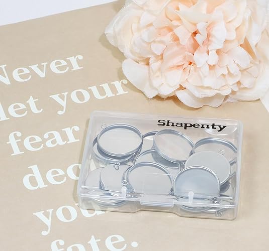 ถาดเปล่าสำหรับทำจี้ทรงกลมสแตนเ - Resin Art Earrings บทวิจารณ์และราคา