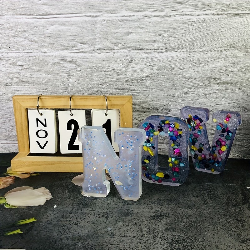 แม่พิมพ์ซิลิโคนขนาดใหญ่สำหรับห - Resin Art Alphabet บทวิจารณ์และราคา