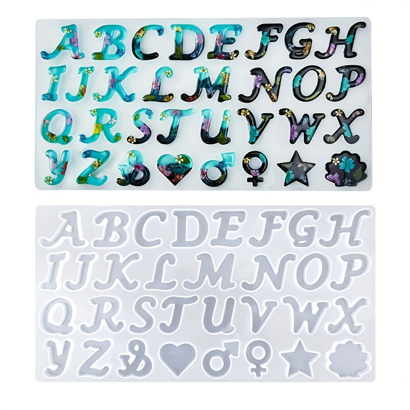 แม่พิมพ์เรซิ่นแบบหล่อรูปทรง A  - Resin Art Alphabet บทวิจารณ์และราคา