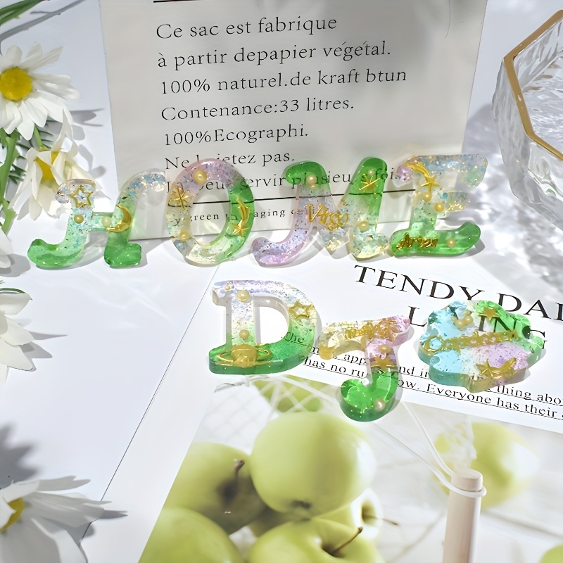 แม่พิมพ์เรซิ่นแบบหล่อรูปทรง A  - Resin Art Alphabet บทวิจารณ์และราคา