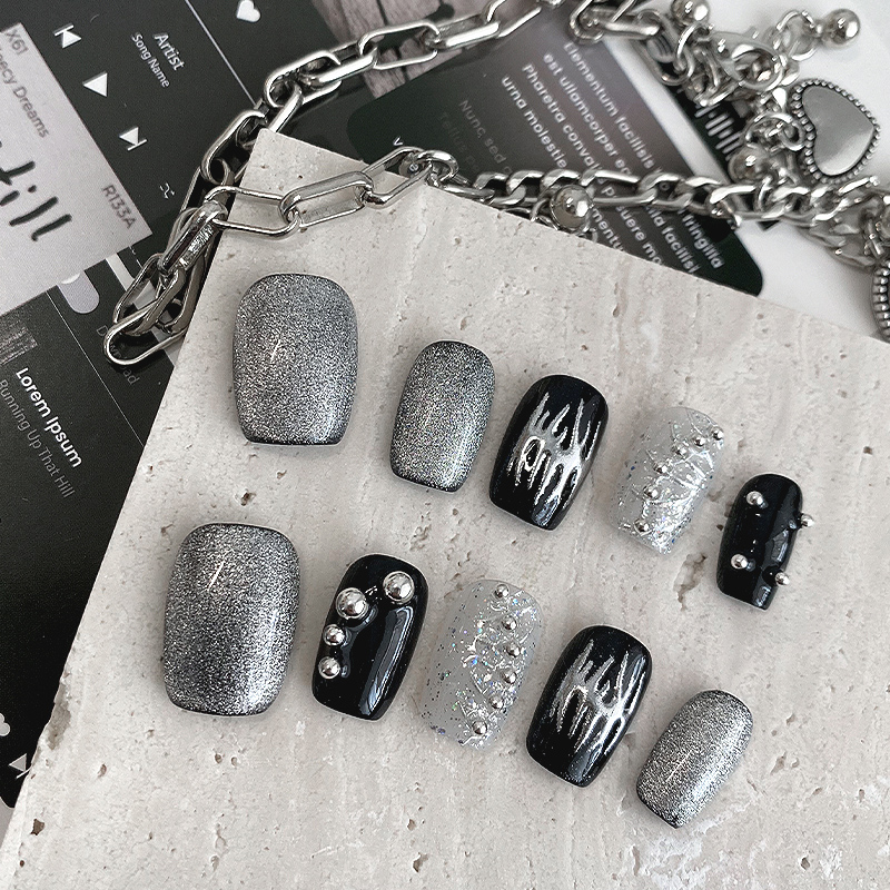10 ชิ้น เล็บปลอมทรงสั้นทรงเหลี - Resin Art And Deco บทวิจารณ์และราคา