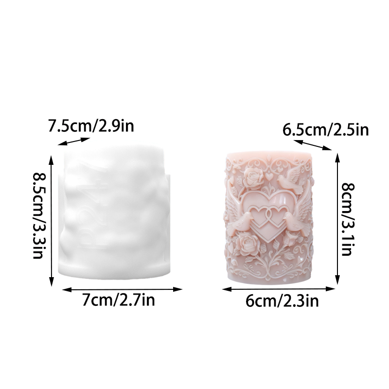 แม่พิมพ์ซิลิโคนรูปเทียนรูปหัวใ - Resin Art With Rose บทวิจารณ์และราคา