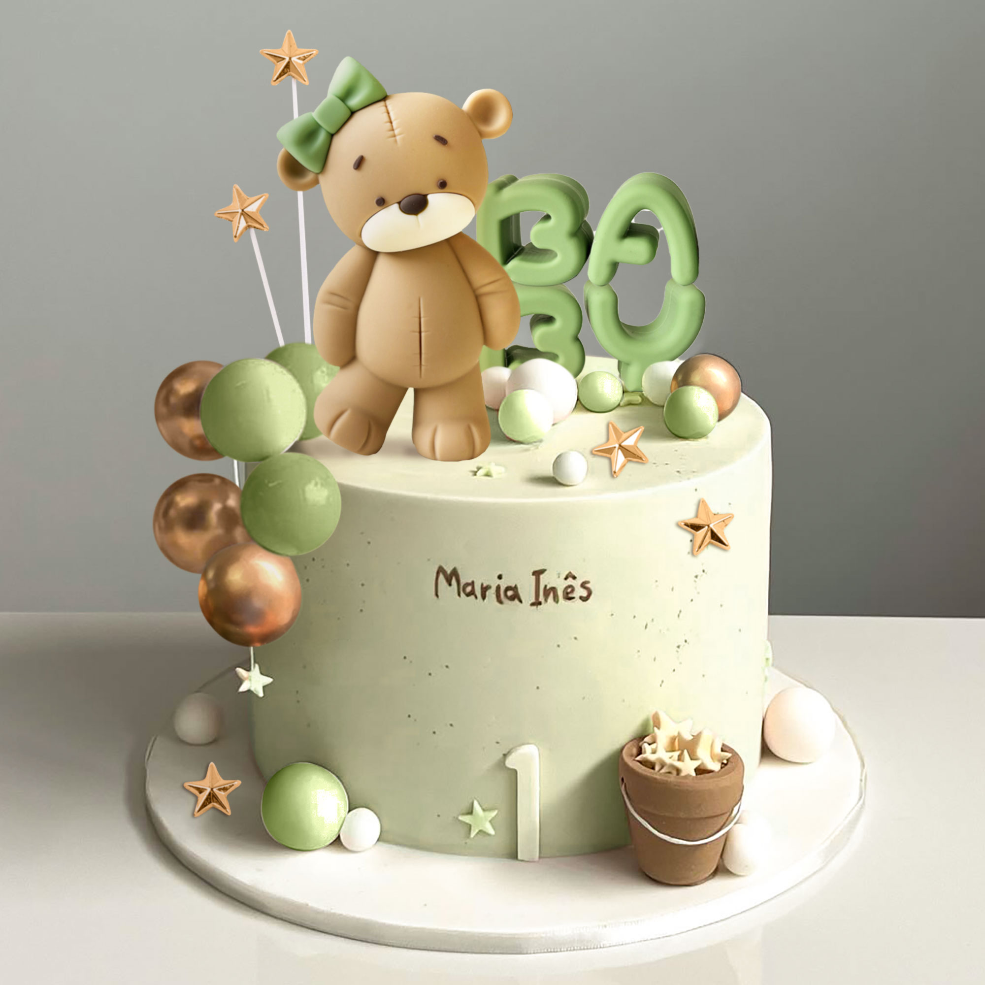 LaVenty หมีสีชมพูเค้กตกแต่งเด็ - Resin Art Alphabet บทวิจารณ์และราคา