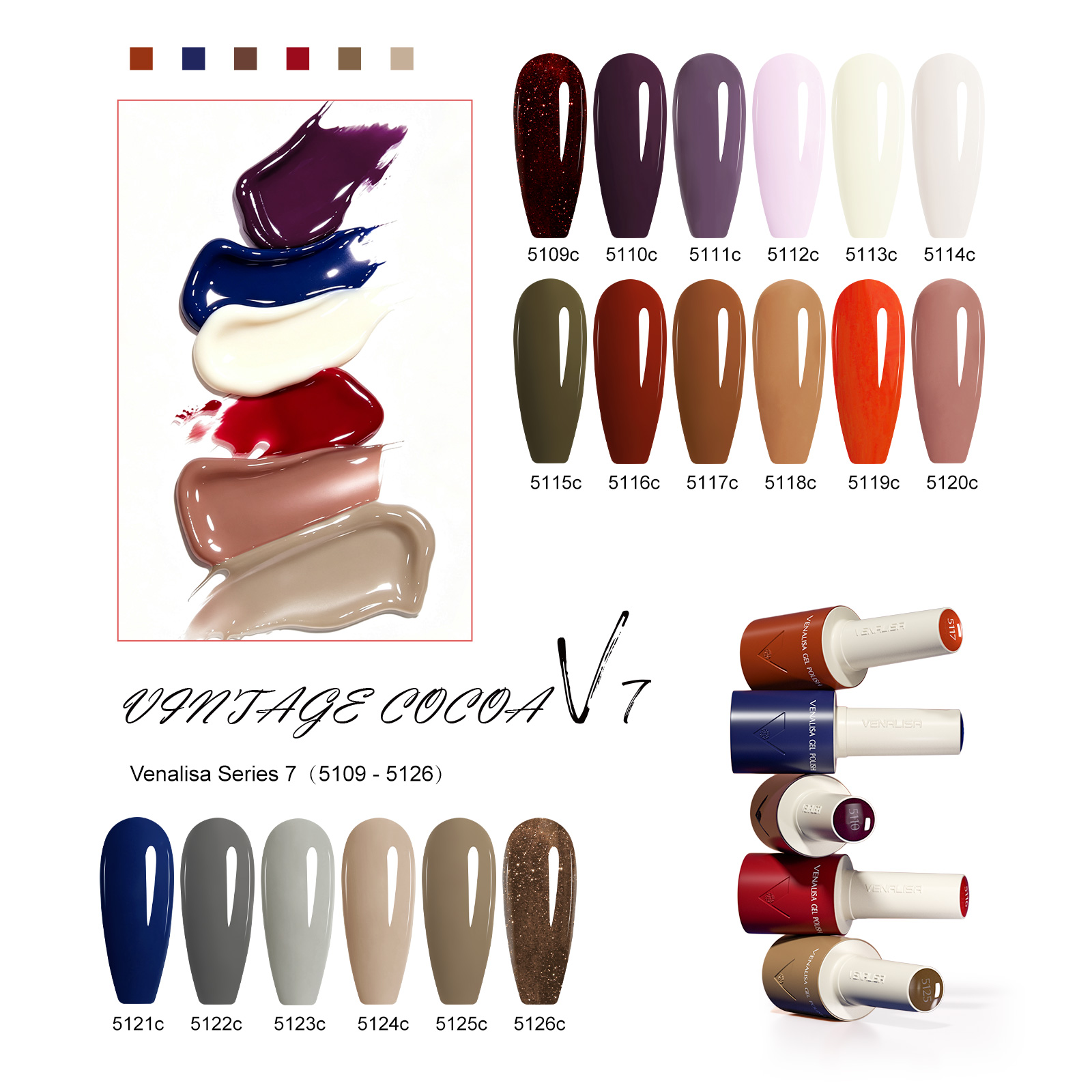 ยาทาเล็บเจล VENALISA V7 18 สี  - Resin Art All บทวิจารณ์และราคา