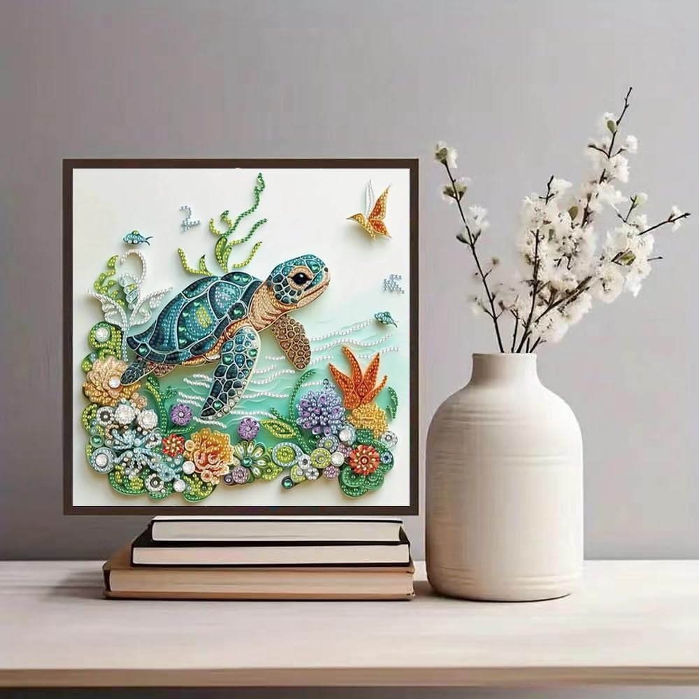 ชุดภาพวาดเพชรรูปเต่าทะเลสำหรับ - Resin Art And Deco บทวิจารณ์และราคา