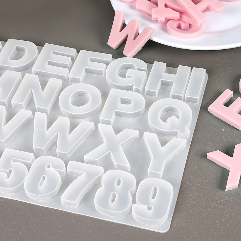 แม่พิมพ์ซิลิโคนตัวอักษร A ถึง  - Resin Art Alphabet บทวิจารณ์และราคา