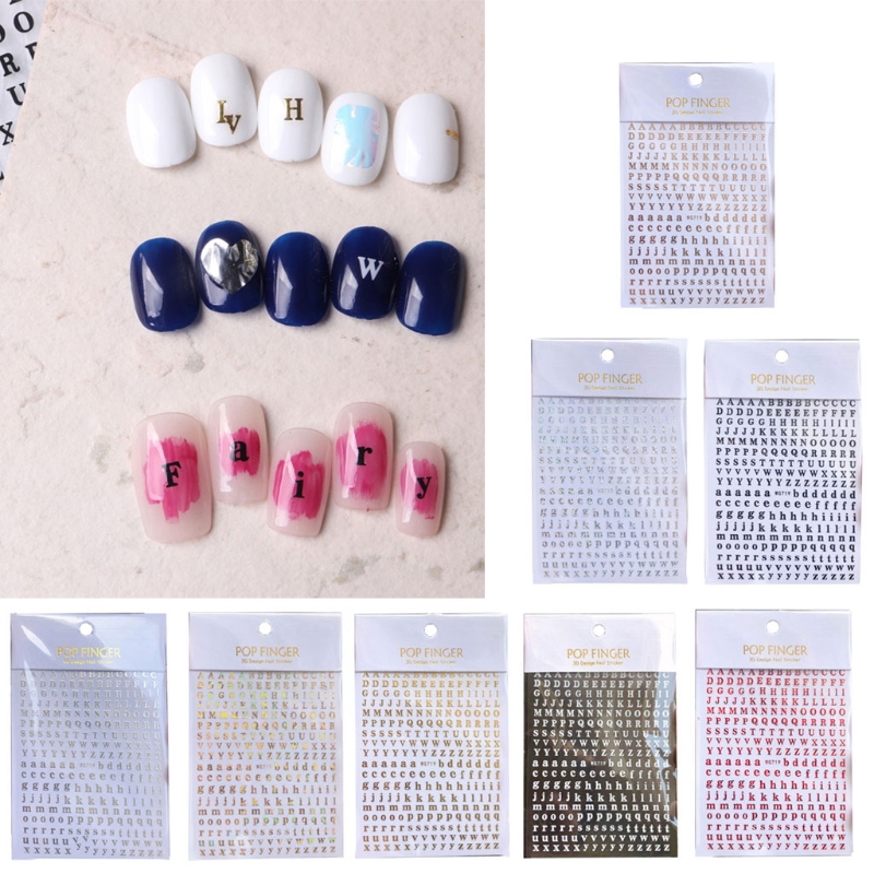 สติกเกอร์ตกแต่งเล็บตัวอักษรภาษ - Resin Art Alphabet บทวิจารณ์และราคา