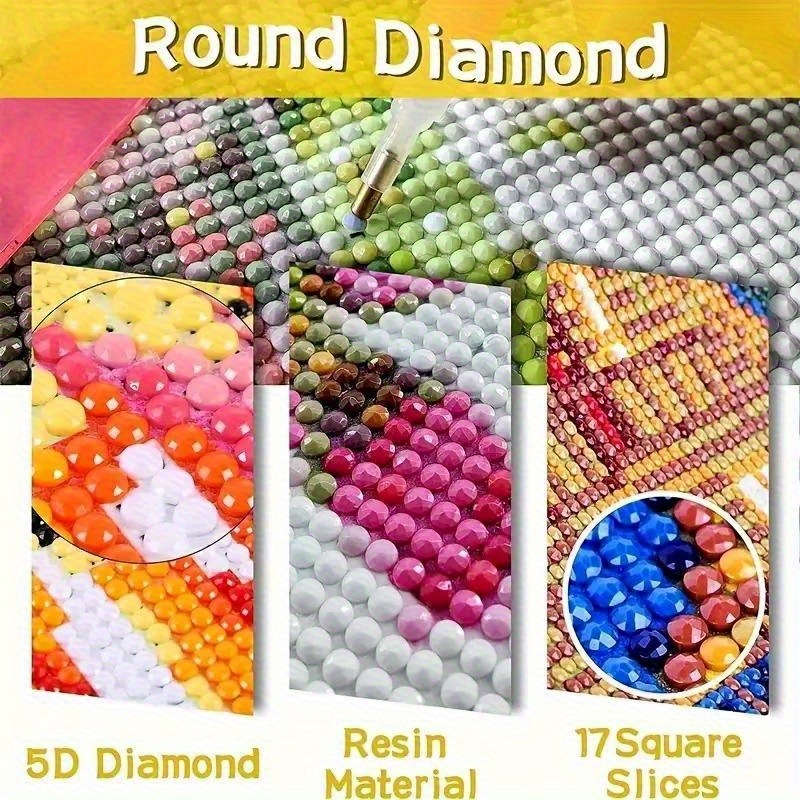 งานศิลปะเพชร 2 มิติ แบบแบน สำห - Resin Art Meaning บทวิจารณ์และราคา