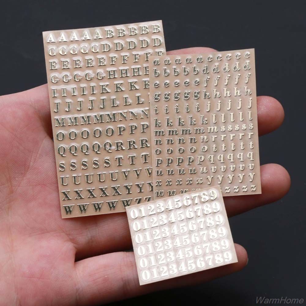 สติ๊กเกอร์ตกแต่งอีพ็อกซี่เรซิ่ - Resin Art Alphabet บทวิจารณ์และราคา