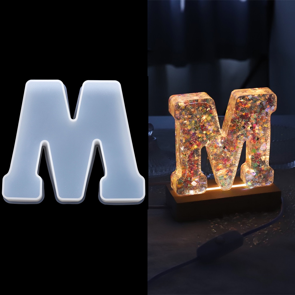 3 ขนาด A ถึง Z Letter แม่พิมพ์ - Resin Art Alphabet บทวิจารณ์และราคา