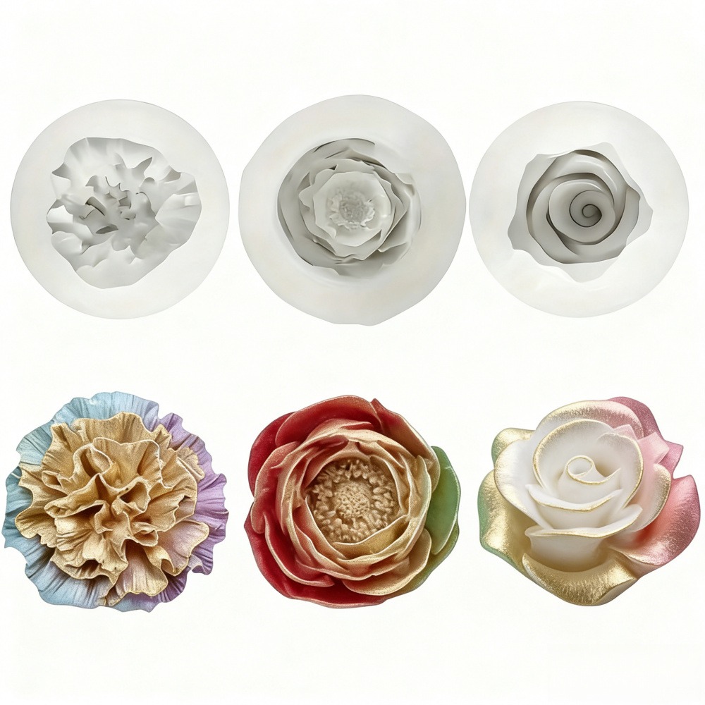 แม่พิมพ์ซิลิโคน 3 ชิ้นสำหรับดอ - Resin Art All บทวิจารณ์และราคา