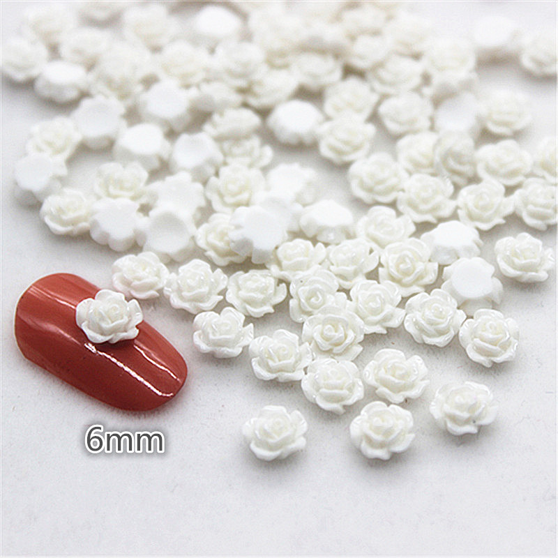 100pcs 6mm เรซิ่น MINI Rose ดอ - Resin Art With Rose บทวิจารณ์และราคา