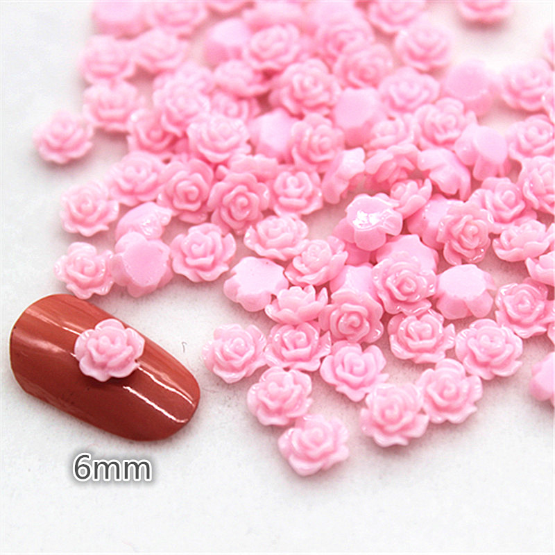 100pcs 6mm เรซิ่น MINI Rose ดอ - Resin Art With Rose บทวิจารณ์และราคา