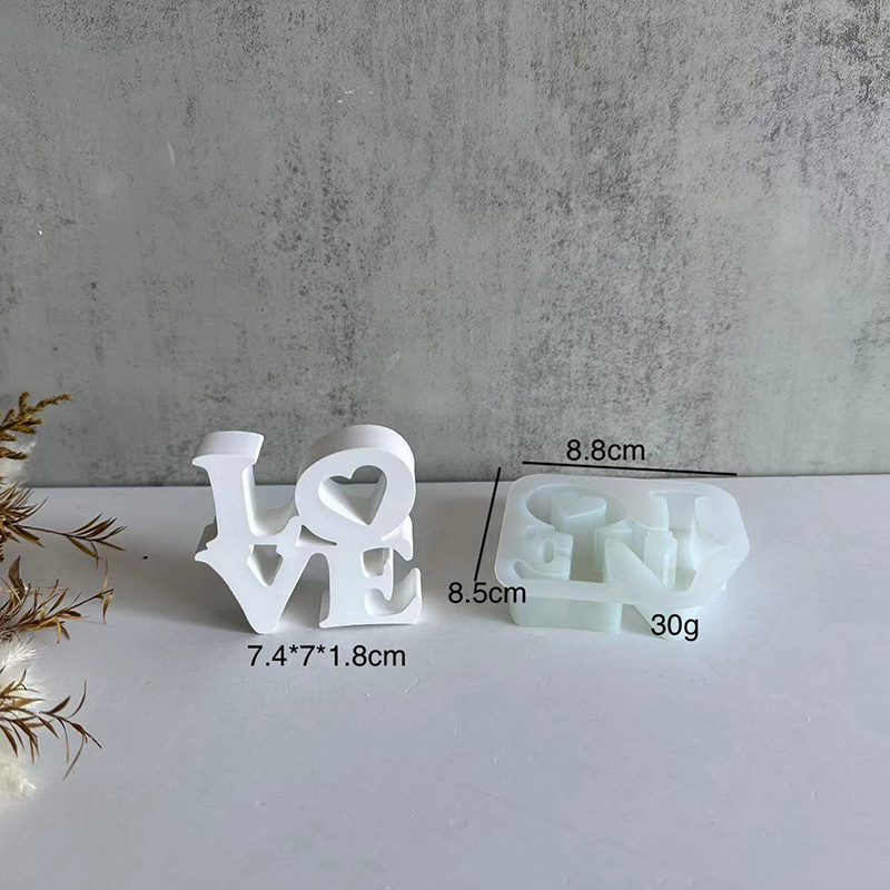 แม่พิมพ์ซิลิโคนรูปตัวอักษร LOV - Resin Art Alphabet บทวิจารณ์และราคา