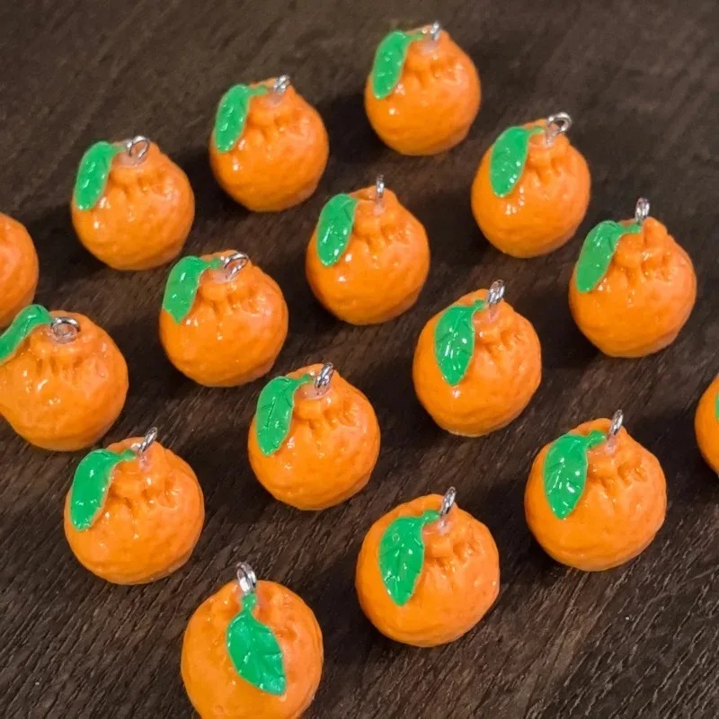 ชาร์มเรซิ่นรูปส้มแมนดาริน 3 มิ - Resin Art Earrings บทวิจารณ์และราคา