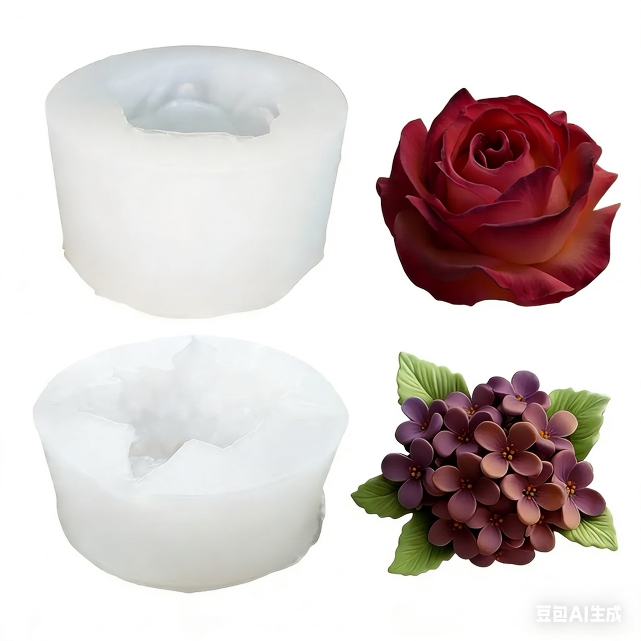 แม่พิมพ์ซิลิโคนรูปดอกไม้ 3 มิต - Resin Art All บทวิจารณ์และราคา
