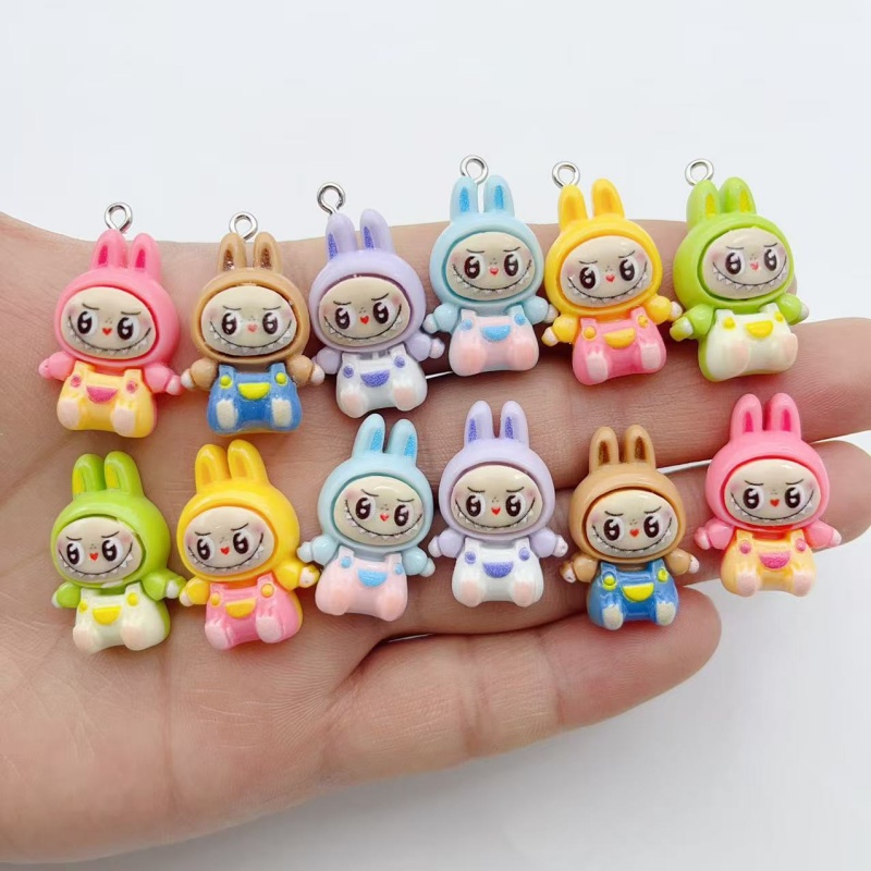 ชาร์มเรซิ่นรูปบ้านกระต่ายสตรอว - Resin Art Earrings บทวิจารณ์และราคา