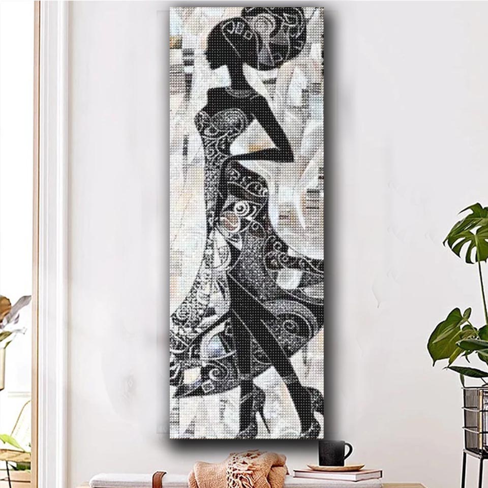 ภาพวาดเพชร DIY ลายผู้หญิงแอฟริ - Resin Art All บทวิจารณ์และราคา