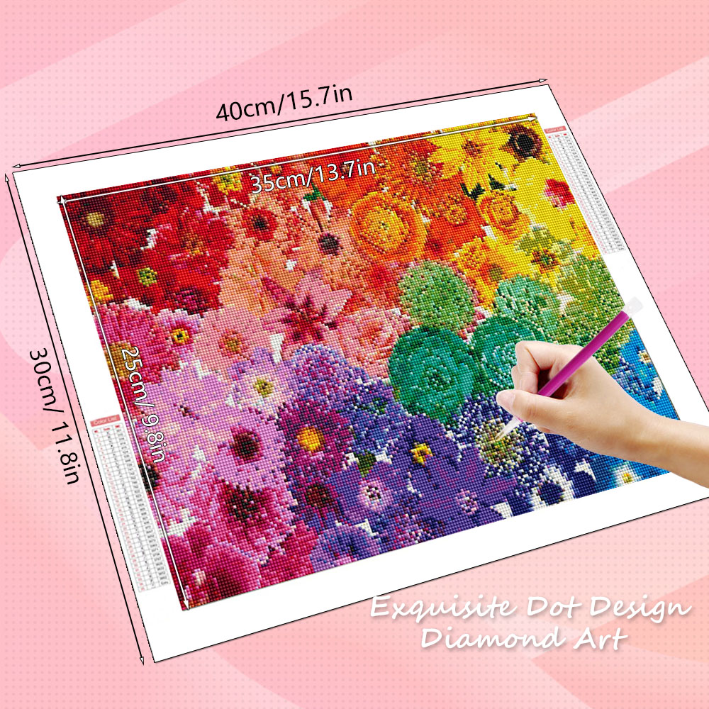 ชุดงานศิลปะเพชร HUACAN ลายดอกไ - Resin Art With Rose บทวิจารณ์และราคา