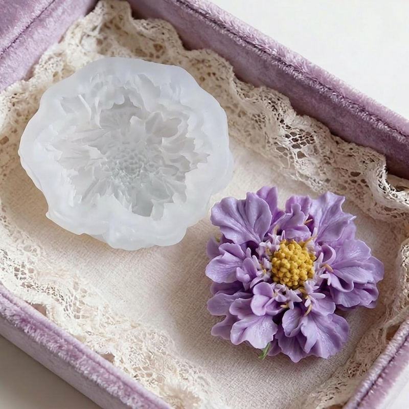 แม่พิมพ์ซิลิโคนรูปดอกไม้สีฟ้าแ - Resin Artist บทวิจารณ์และราคา