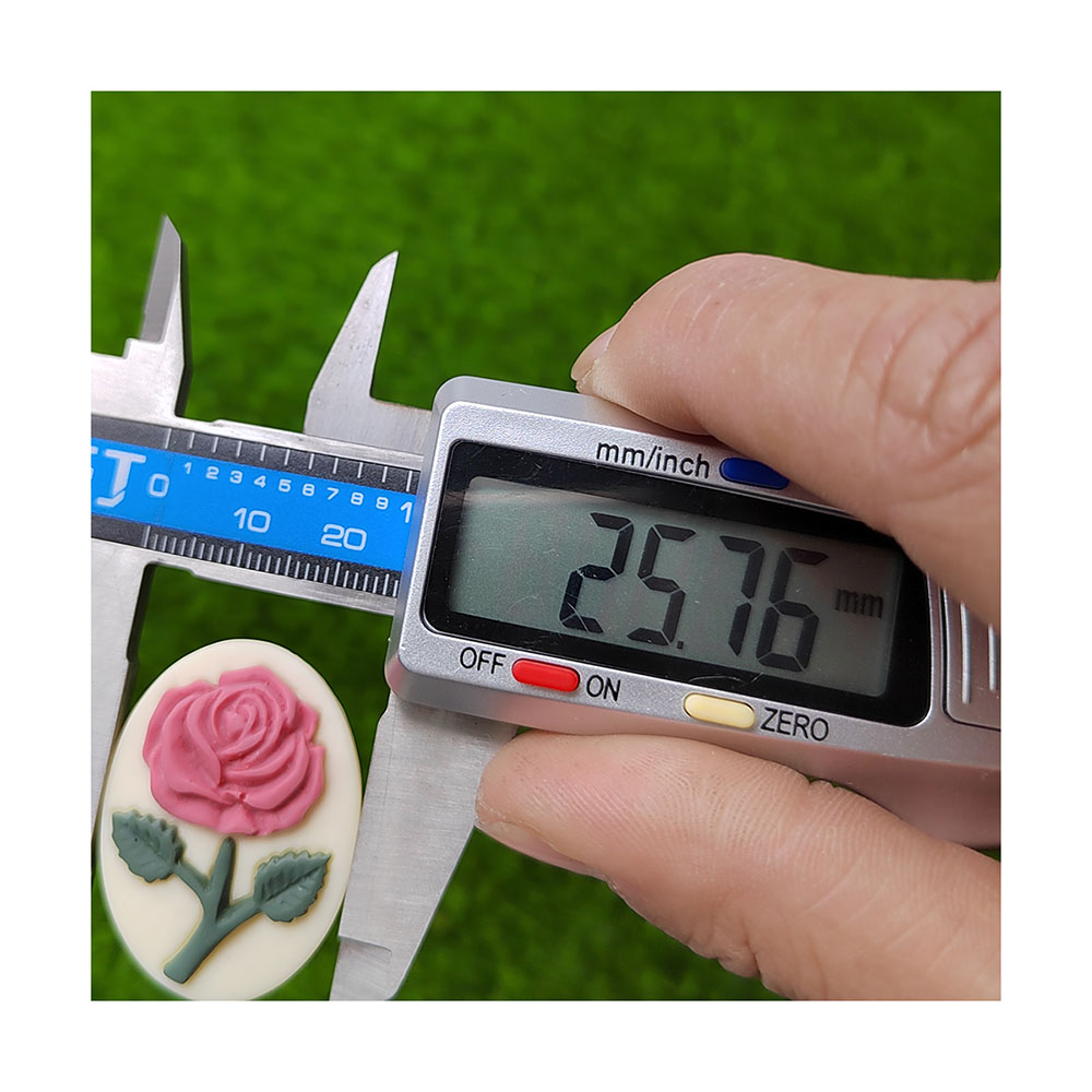 รูปไข่ Flatback เรซิ่นดอกไม้ R - Resin Art Alphabet บทวิจารณ์และราคา