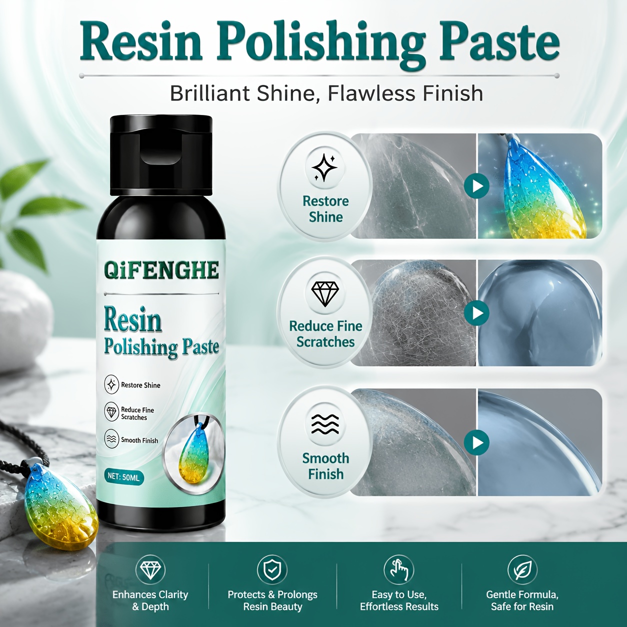 น้ำยาขัดเงาและฟื้นฟูเรซินอีพ็อ - Resin Art Youtube บทวิจารณ์และราคา