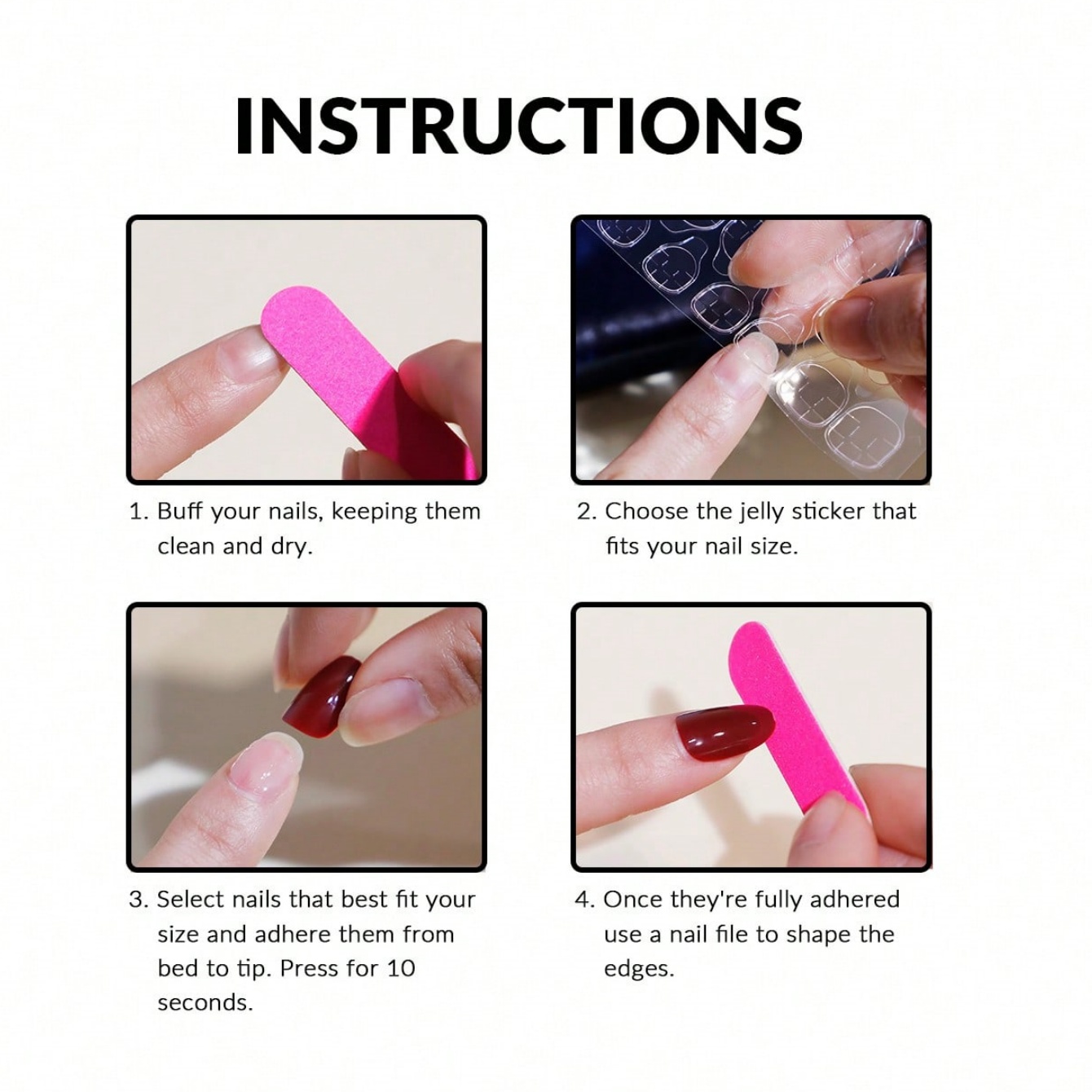 10 ชิ้น ชุดเล็บปลอมทรงสี่เหลี่ - Resin Art And Deco บทวิจารณ์และราคา