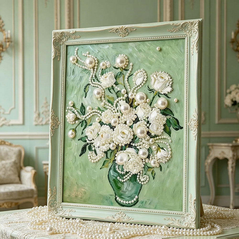 ชุดภาพวาดไข่มุก DIY Huacan สำห - Resin Art With Rose บทวิจารณ์และราคา