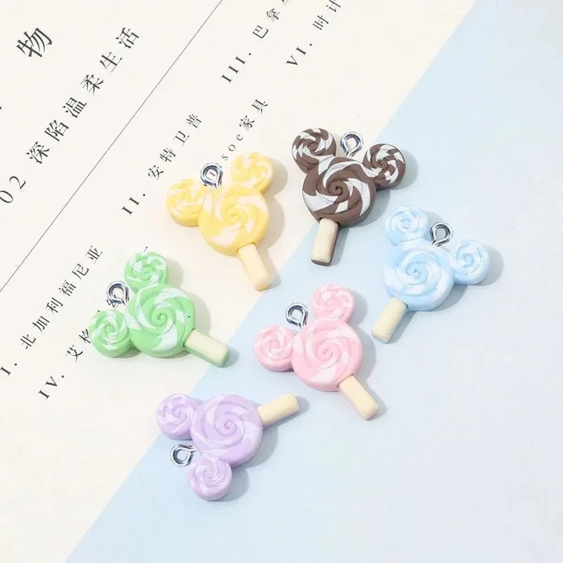 ชาร์มเรซิ่นรูปขนมหวานน่ารัก 10 - Resin Art Earrings บทวิจารณ์และราคา