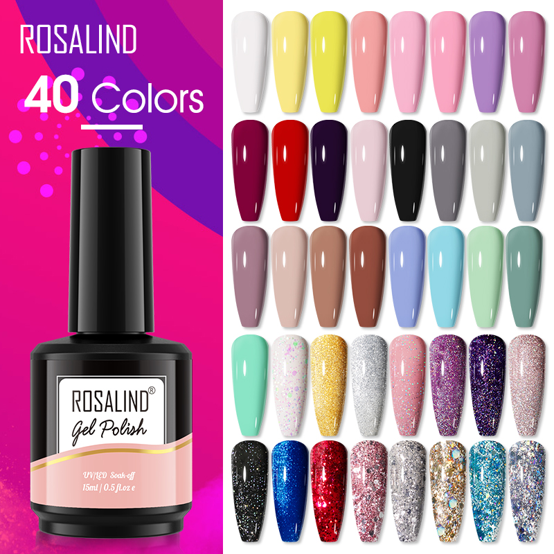 ROSALIND 15ML เจลทาเล็บกลิตเตอ - Resin Art All บทวิจารณ์และราคา